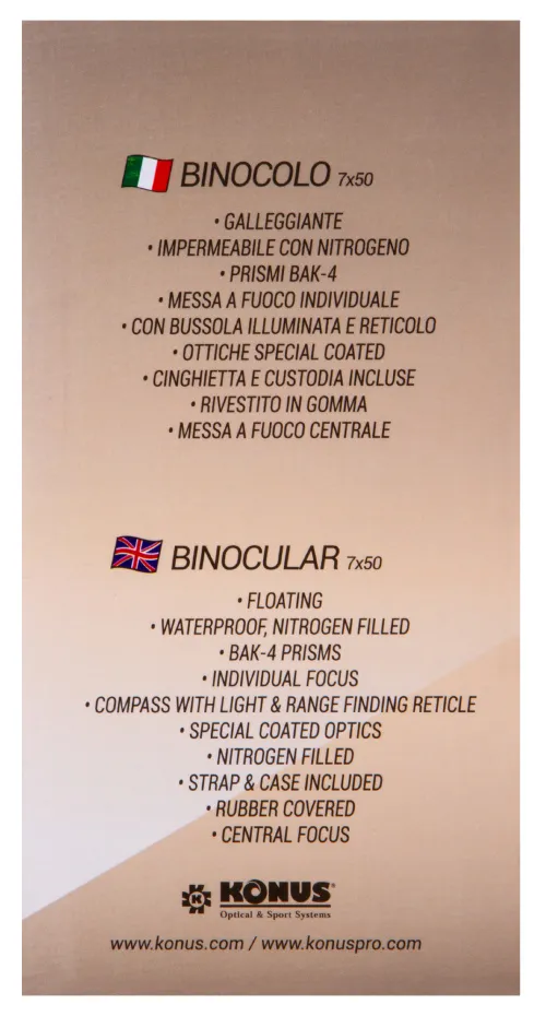 Бинокль Konus Tornado 7x50 фото
