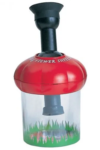 Банка для насекомых Navir «Обзор 360» с микроскопом 10x и пинцетом, матовая изображение