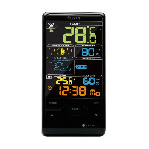 Метеостанция Oregon Scientific BAR208S, черная изображение