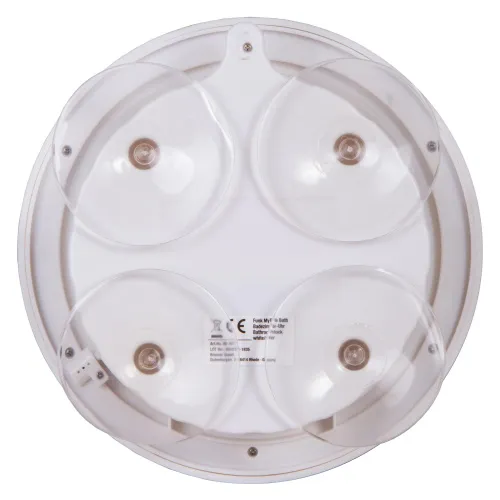 Часы настенные Bresser MyTime Bath, водонепроницаемые, белые картинка