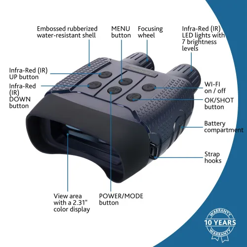 Бинокль цифровой ночного видения Levenhuk Discovery Night BL20 со штативом фотография